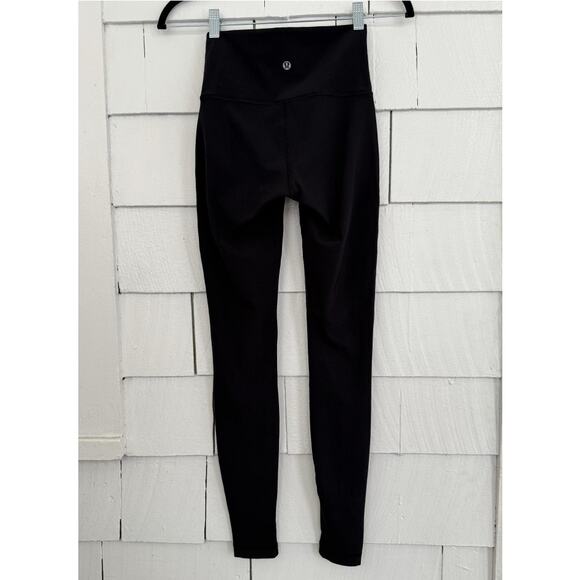 Lululemon Women's 2 Wunder Under High-Rise Tight 28" Mix & Mesh Black Athleisure - Picture 5 of 7